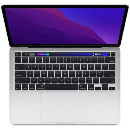 MacBook Pro Touch Bar 13" 2020 Apple M1 3,2 Ghz 16 Go 256 Go SSD Argent - Reconditionné - Très bon état