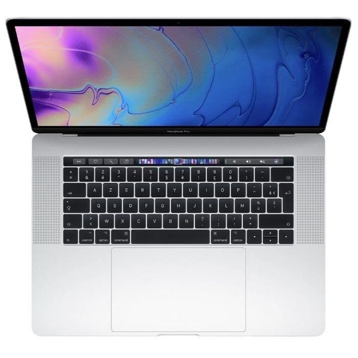 MacBook Pro Touch Bar 15" i7 2,8 Ghz 16 Go RAM 512 Go SSD Argent (2017) - Reconditionné - Très bon état