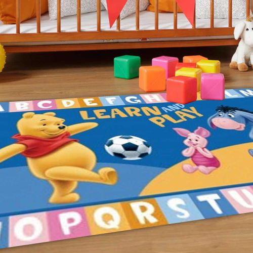 Tapis Chambre Lavable 30° 50x80 Bleu Winnie I