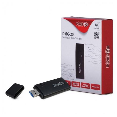 Inter-Tech DMG-20 - Adaptateur réseau - USB 3.0 - Wi-Fi 5