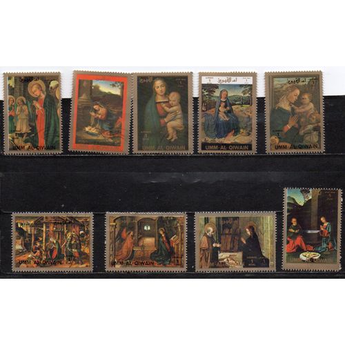 Emirats Arabes Unis- Série De 16 Timbres (Neufs Et Oblitérés) - Tableaux- La Vie Du Christ