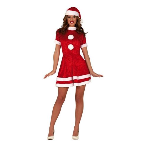 Déguisement Court Du Père Noël Pour Femme (Taille L)