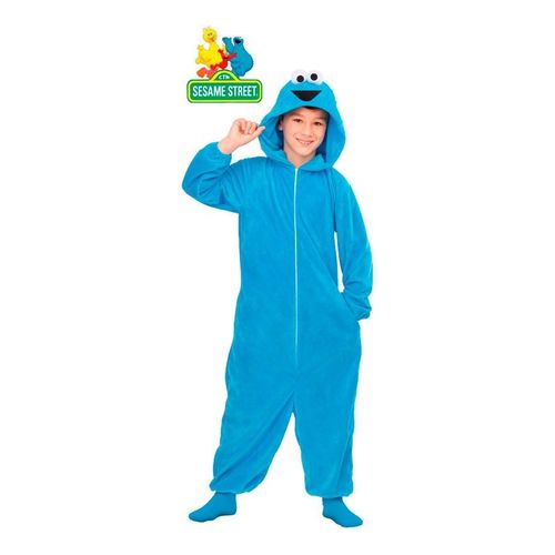 Déguisement De Pyjama Cookie Monster Pour Enfants (Taille 10-12a)