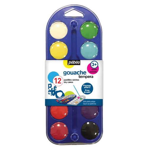 Boite 12 Pastilles De Gouache