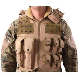 CAMO Gilet Tactique, Veste Porte Plaque Ajustable pour Armée, Police :  : Sports et Loisirs