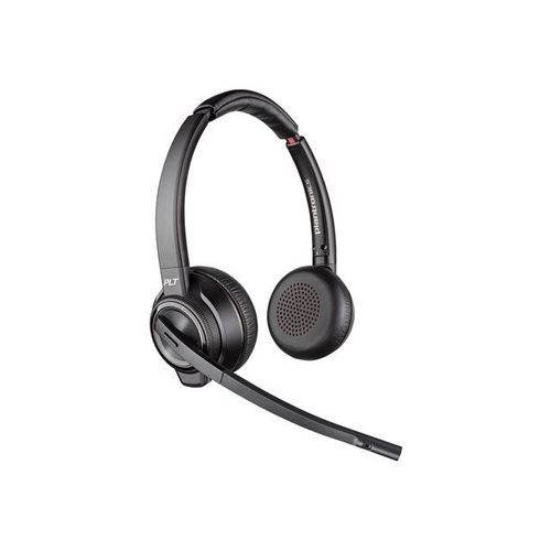 Poly Savi 8200 Series W8220 - Micro-casque - sur-oreille - remplacement - DECT - sans fil - Suppresseur de bruit actif - avec berceau de charge