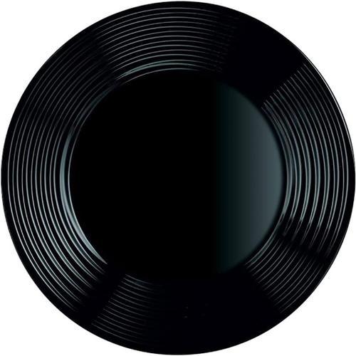 Noir Arcoroc Arc L7613 Harena Assiette Plate En Verre Opale Noir 19 Cm