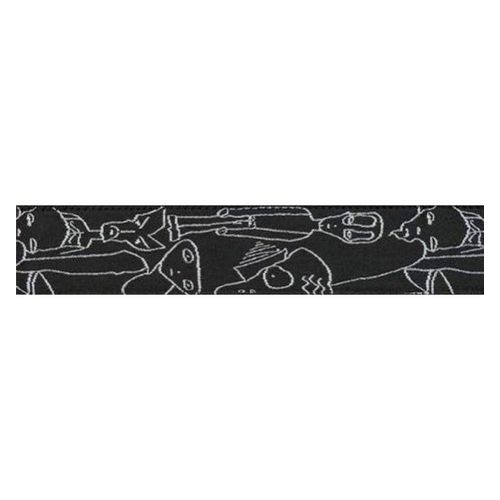 Sangle Guitare Nylon Joe Satriani 5cm - Planet Waves Silver Sketches 50js05