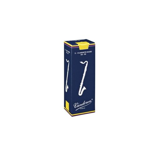 Boîte De 5 Anches Clarinette Basse Force 4 - Vandoren Cr124