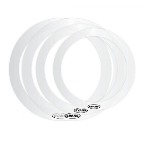 Evans Er-Fusion - Pack De E-Rings - 10", 12", 14", 14" Snare - Atténuateurs D'harmoniques Batterie