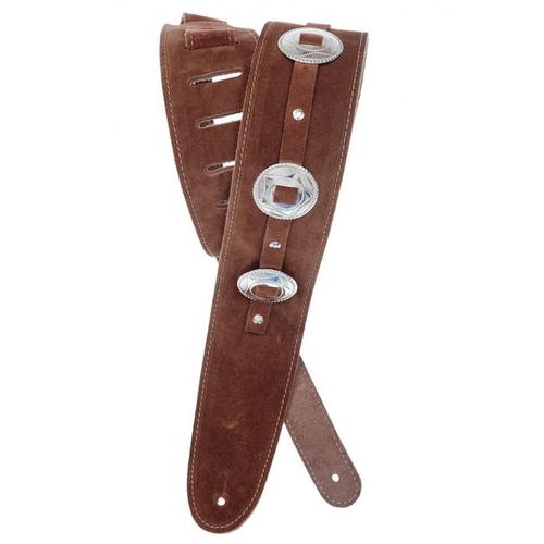 D'addario 25ssc01 - Sangle De Guitare Conchos, Coloris Marron