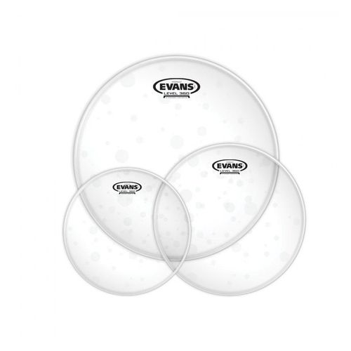 Evans Etp-Hydgl-R - Packs De Peaux De Toms Transparentes Hydraulic, Rock (10'', 12'' Et 16'')