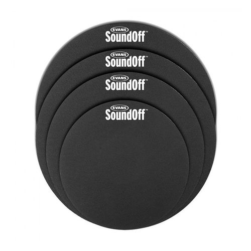 Evans So-0246 - Pack De Sourdines Soundoff, Rock (10, 12, 14, 16)