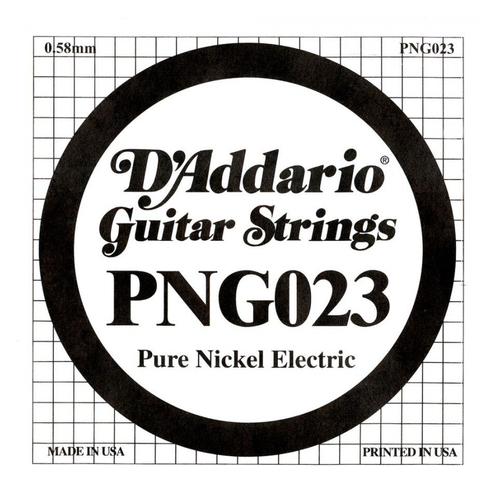 D'addario Png023, .023 - Corde Au Détail Nickel Pur Guitare Électrique