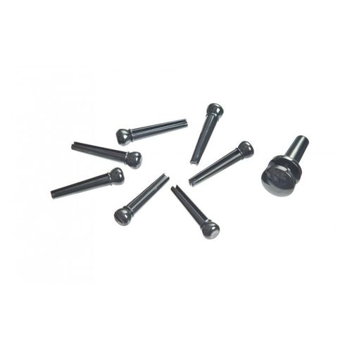 Planet Waves Pwps9 - Jeu De Vis De Chevalet Avec Vis De Fin, Jeu De 7, Noir