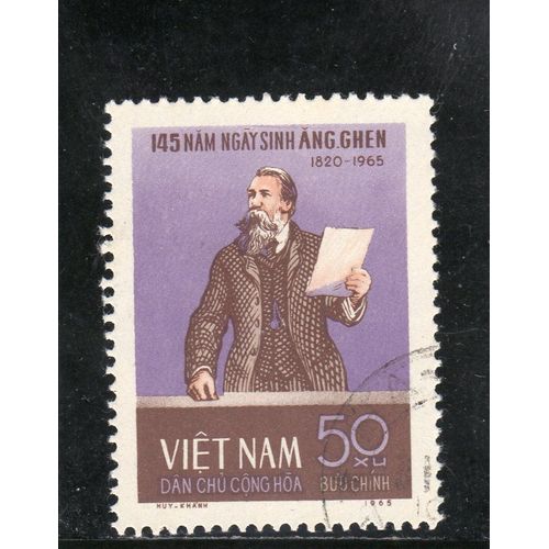 Timbre-Poste Du Viet-Nam Du Nord (145ème Anniversaire De La Naissance De Friedrich Engels)