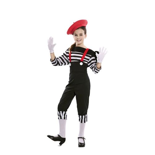 Déguisement De Mime Pour Fille (Taille 5-6a)