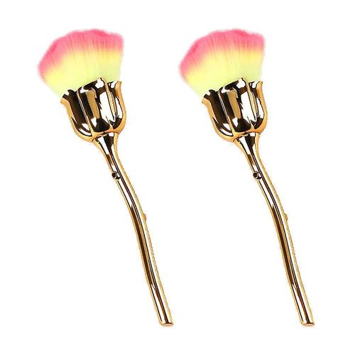 Dissolvant De Poudre De Poussière Pour Nail Art, Avec Brosse Douce Rose Pour Ongles En Acrylique