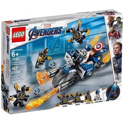 Lego Marvel - Captain America Et L'attaque Des Outriders - 76123