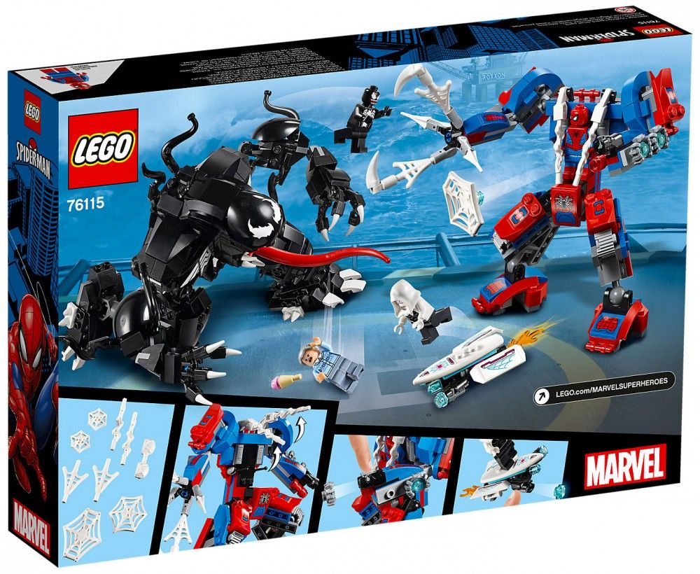 Lego Marvel - Le Robot De Spider-Man Contre Venom - 76115 - 2