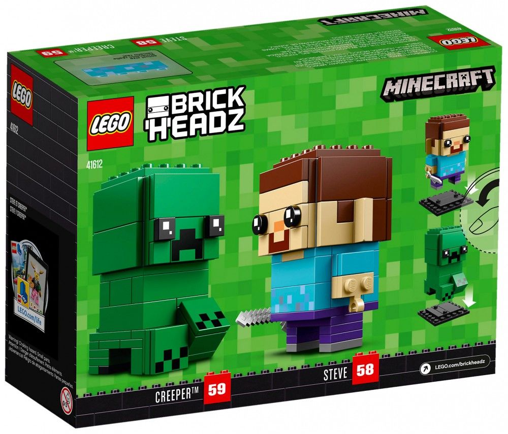 Lego Brickheadz - Steve &amp Creeper (Minecraft) - 41612 - 2