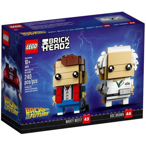 Lego Brickheadz - Marty Mcfly &amp Doc Brown (Retour Vers Le Futur) - 41611