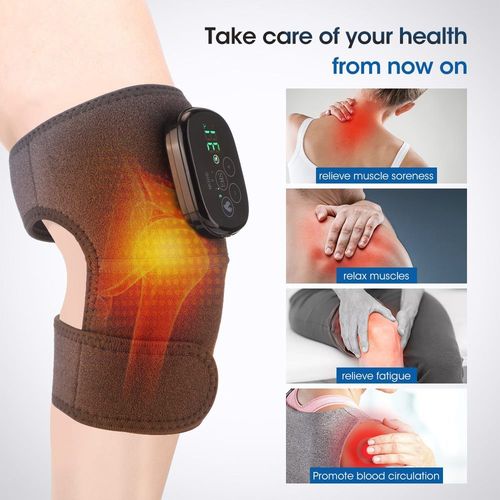 Enveloppement De Genouillère Chauffante Par Vibration Sans Fil