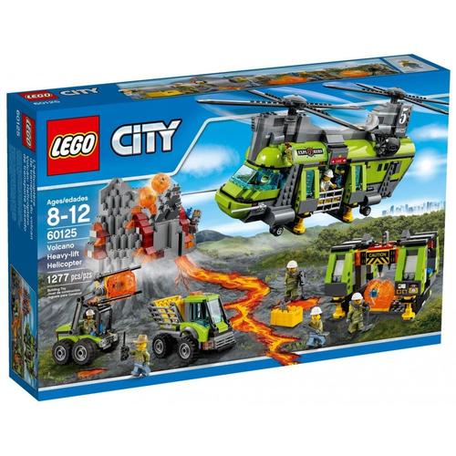Lego City - L'hélicoptère De Transport Du Volcan - 60125