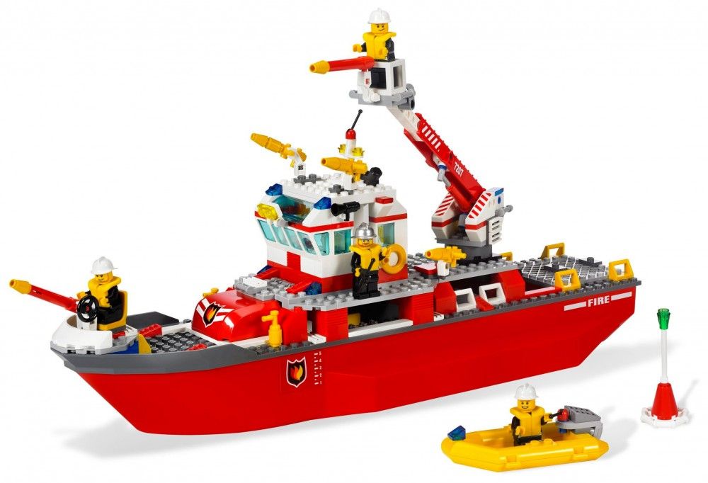 Lego City - Le Bateau Des Pompiers - 7207 - 2