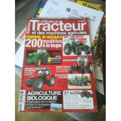 L Officiel Du Tracteur 2 De 2012 Johnn Deere 6m,Massey Ferguson Mf 5600,3600,Same Virtus 120,Valtra,Case Ih Farmall,Deutz Fahr Serie 7,Polaris Sportsman 500 Forest