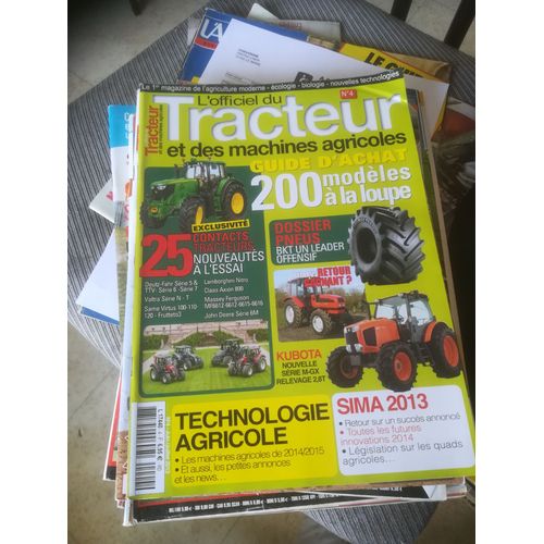 L Officiel Du Tracteur 4 De 2013 Case Ih Farmall U Pro Efficient Power,Deutz Fahr Serie 5,6 Et 7,Lamborghini Nitro,Same Virtus,Frutteto3,Valtra,Claas,Massey Ferguson Serie Mf 6600,John Deere Serie 6m