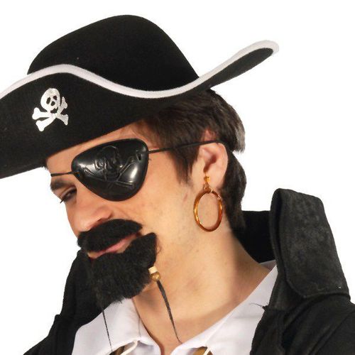Cache Oeil + Boucle D'oreilles De Pirate
