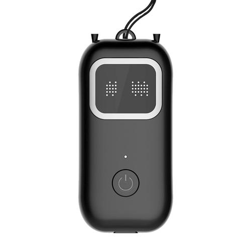Mini Purificateur D'Air Portable, 16000W, Ion N¿¿gatif, R¿¿glable ? Deux Vitesses, 500Mah, Silencieux, Suspendu Au Cou, Noir 9109-May14A02169