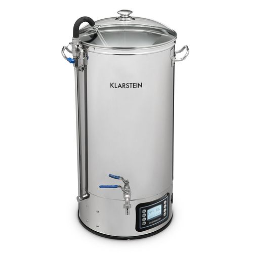 Klarstein Mundschenk Xxl Kit De Brassage à Bière Pour Fabrication Artisanale - Cuve De Macération En Inox 50 Litres - écran Lcd