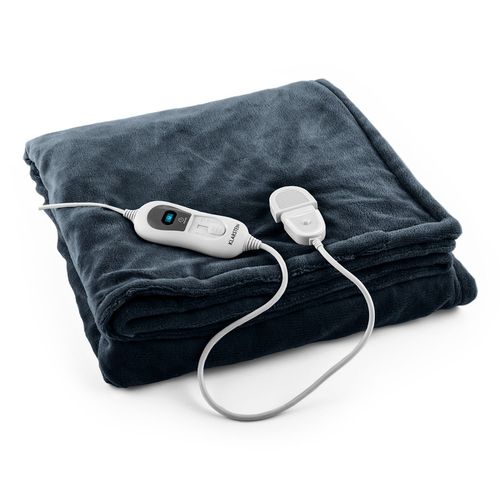 Klarstein Moriarty Couverture chauffante 120W 180 x130 cm microfibre - gris