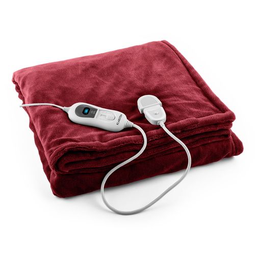Klarstein Miss Marple Couverture chauffante120W180x130cm microfibre - bordeaux