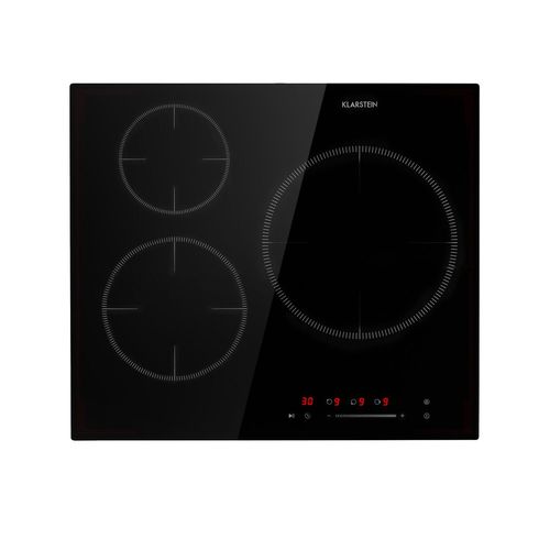 Klarstein Delicatessa 3 Table De Cuisson À Induction En Vitrocéramique - 3 Zones - Panneau Tactile - 5800w - No
