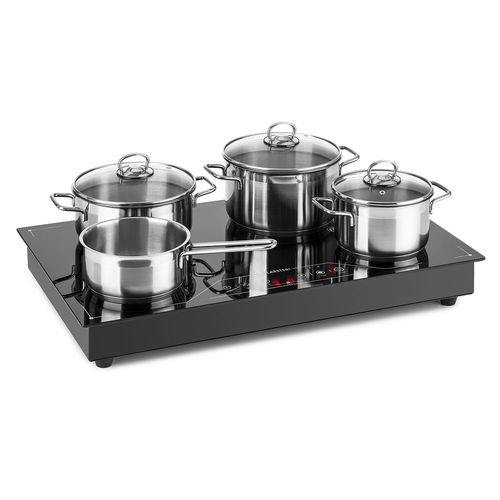 Klarstein Deejay Plaque De Cuisson à Induction Encastrable (Surface Vitrocéramque Sans Zone, Pose Libre, Puissance Max. De 3500w)