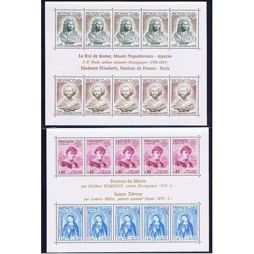 Monaco Europa Cept 1974 Et 1975 Blocs Neufs**