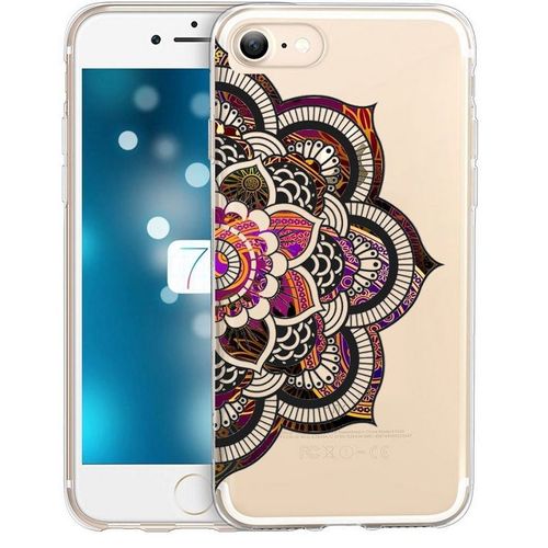 Coque Iphone 7 Plus 8 Plus Mandala Brocart Violet