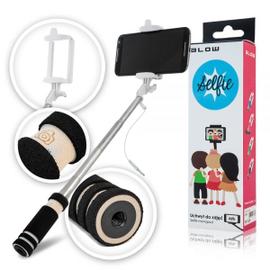 K-S-Trade® pour Ulefone S1 Pro Selfie Bâton Selfie-Stick Bouton Nappe Monopod Perche Selfie Extensible pour Ulefone S1 Pro Noir 