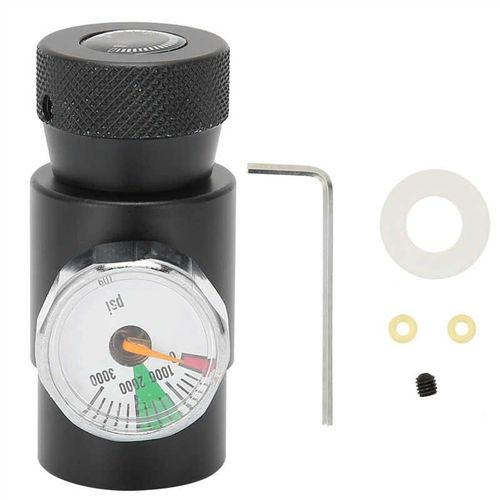 Adaptateur De Recharge De Co2, Avec Tête Mâle De 8Mm, Manomètre De Pression Asa 3000Psi Pour Machine À Soda 9109-May14A00356