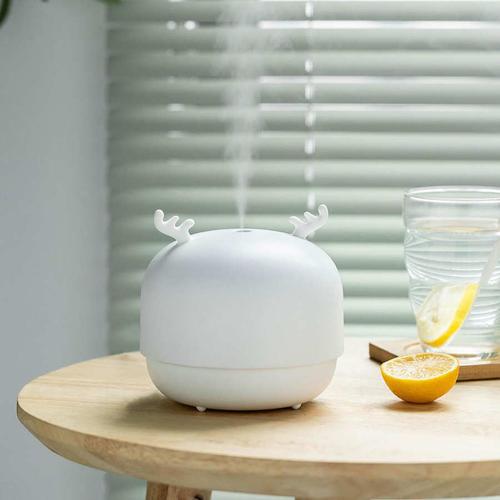 Mini Diffuseur D'Huile Essentielle Et D'Arôme De Cerf Mignon, Humidificateur D'Air Usb, Brumisateur Pour L'Humidification De La Maison Avec Led De Nui 9109-May14A00620