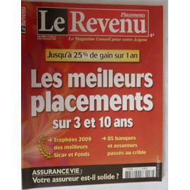 Le Revenu 152 Juin 2009 Les Meilleurs Placements Sur 3 Et 10 Ans