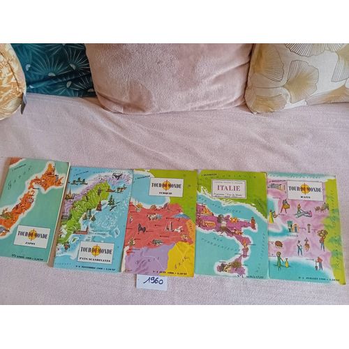 Lot De 47 Revues Vintages Années 70 " Tour Du Monde"