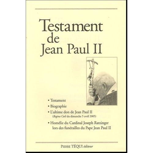 Testament De Jean Paul Ii