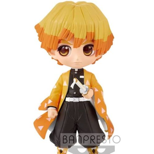 Figurine Zenitsu Agatsuma Demon Slayer Kimetsu No Yaiba Banpresto Qposket Bandai