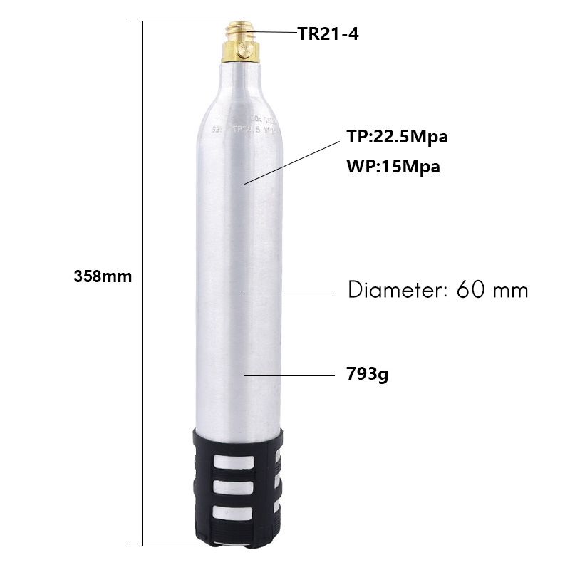 Bouteille De Soda Rechargeable De 0,6 L, Cylindre De Co2 De ... - 3