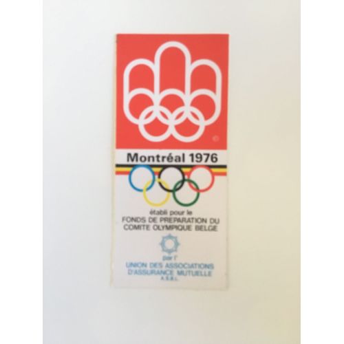 Autocollant Montréal 1976 Coib ( 11 X 7 Cm )
