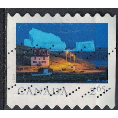 Canada 2019 Oblitéré Used Iceberg Au Large De Terre Neuve Et Du Labrador Su